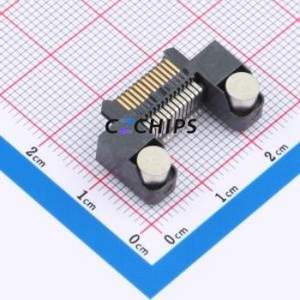 ERM8-013-01-S-D-RA-TR Board-to-Board & Backplane Connector SMD,P=0.8mm,Horizontal Mount Connector 0.8mm Horizontal Mount 2 Gold - Product Image 1