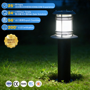 ไฟสนามหญ้าพลังงานแสงอาทิตย์ LED สำหรับภายนอกอาคาร กันน้ำ ใช้ตกแต่งสวน ลานบ้าน วิลล่า ลานกิจกรรม รูปทรงเรขาคณิต ใช้เซลล์แสงอาทิตย์แบบโมโนคริสตัลไลน์ - Product Image 1