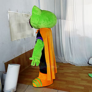 Costume de mascotte Super grenouille en peluche de haute qualité avec Cape idéal de marque personnalisée pour les faveurs de fête et les cadeaux promotionnels en gros - Product Image 2