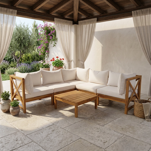Ensemble de canapé-lit Chesterfield moderne et traditionnel en bois, pour appartement, villa, hôtel, salon extérieur, meubles pliables modulaires - Product Image 3