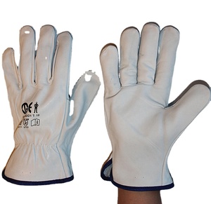 Suncend, fabricante de China, guantes de trabajo de cuero personalizados, guante cabritilla - Product Image 1