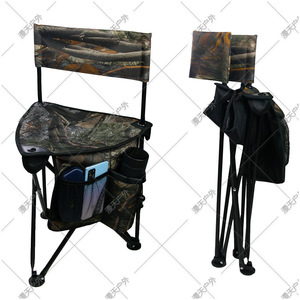 Tabouret de pêche pliable en tissu Oxford 600D, chaise de camping portable d'extérieur avec poches de rangement pour la pêche - Product Image 3