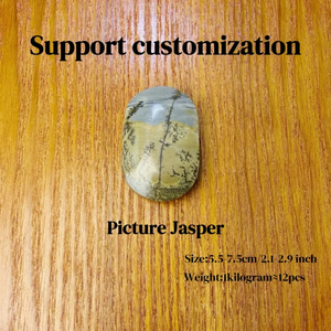 Venta al por Mayor Global de Piedras de Palma Multimaterial Pulimentadas de Citrino, Moissanita, Cristal Azul y Blanco para Sanación Espiritual y Meditación - Product Image 5