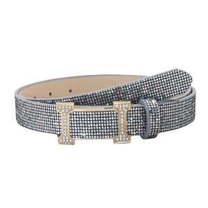 Yonger fabbrica nuova <span class=keywords><strong>cintura</strong></span> in pelle scintillante <span class=keywords><strong>con</strong></span> fibbia in metallo oro per pantaloni da donna - Product Image 5