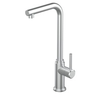 Robinet de cuisine monocommande en acier inoxydable 304 à fixation sur plan, avec douchette, cartouche céramique, garantie 5 ans, design moderne
