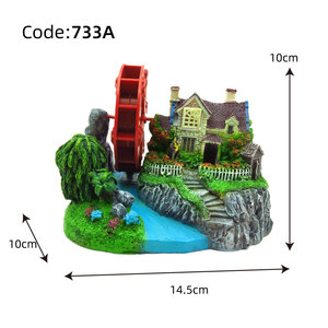 Décoration d'<span class=keywords><strong>aquarium</strong></span> à bulles d'air, ornement en résine avec pompe à oxygène et pierre à air <span class=keywords><strong>pour</strong></span> <span class=keywords><strong>aquarium</strong></span> - Product Image 2