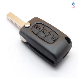 3 boutons Flip Clé À Distance Coque Clé pour PEUGEOT 407 <span class=keywords><strong>307</strong></span> 308 607 CE0536 Noir Parfait ABS Remplacer Étui à Clés De Voiture 30 Pièces - Product Image 6
