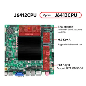 Circuito scheda madre Computer tutto In uno per ITX J6412 WIFI 4G 5G LVDS
