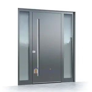 Anlike European Supplier New External China Aluminum Safety Contemporary Entry Armored Security Metal Door