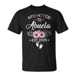 T-shirt con stampa Promoted To Abuela Est 2025 - Product Image 1