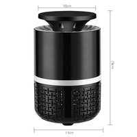 Lampe USB pour chambre à coucher Piège à moustiques Matériau ABS Photocatalyseur Tueur de chocs électriques Répulsif anti-moustiques d'intérieur efficace