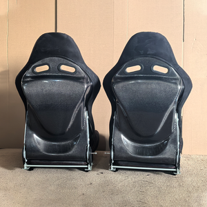 Ghế đua xe thể thao có thể điều chỉnh bằng sợi carbon Lowmax, chất liệu vải da PVC, dành cho ghế chơi game, ghế mô phỏng đua xe, ghế văn phòng - Product Image 3