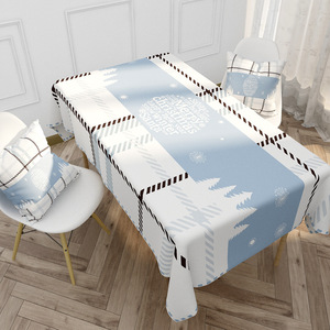 <span class=keywords><strong>Mantel</strong></span> Impermeable de Poliéster con Diseño de Reno <span class=keywords><strong>Azul</strong></span> Nórdico y Letras, para Mesa de Centro, <span class=keywords><strong>Navidad</strong></span>, Feiya 4-2203 - Product Image 4