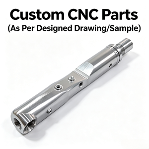 Riel de Combustible de Aluminio CNC Personalizado con Puertos Roscados, Canales Internos y Nervaduras Verticales para Aplicaciones de Deportes de Motor - Product Image 1