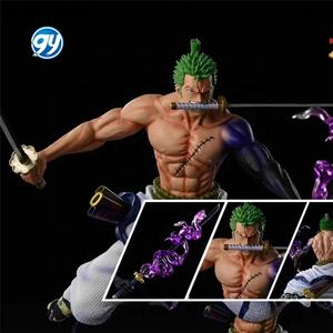 All'ingrosso un pezzo GK Wano Kimono Zoro tre stile spada Enma-sstatuine Anime modello da collezione Mini formato resina artigianale - Product Image 2