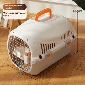 Ayrılabilir yıkanabilir plastik kafes ile taşınabilir el çevre dostu kedi taşıyıcı kediler köpekler ve küçük hayvanlar için 15kg kapasite - Product Image 6