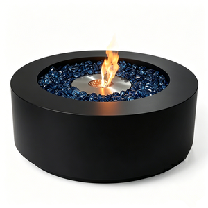 <span class=keywords><strong>Chimenea</strong></span> de <span class=keywords><strong>Bioetanol</strong></span> Redonda de Lujo, Independiente, con Control de Llama de Combustión Limpia y Protección de Seguridad para Villas, Resorts y Patios - Product Image 6
