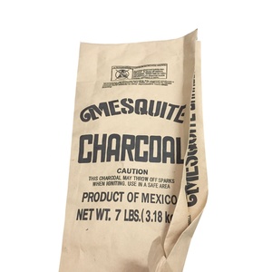 Sacs en papier multicouches de 25 kg pour emballage de charbon de bois, avec logo imprimé, pour l'exportation internationale en vrac de briquettes de bois - Product Image 3