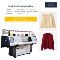 Nouvelle machine à tricoter plate pour pulls, modèle 2026, vente chaude, stock d'occasion