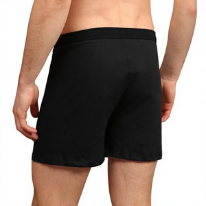 Shorts Boxers Homme Sans Coutures Taille Mi-Haute Été, Coupe Ample, Couleur Unie, Motif OEM, Respirant, en Coton/Spandex Tricoté – Vente en Gros - Product Image 4