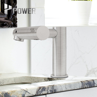 Robinet mitigeur de salle de bain en acier inoxydable 304 avec capteur intelligent personnalisé pour eau chaude et froide