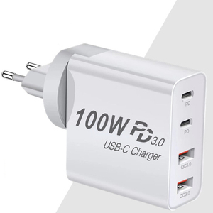 สถานีชาร์จ GaN 4พอร์ต100วัตต์บล็อกชาร์จ USB C อย่างรวดเร็วสำหรับ <span class=keywords><strong>iPhone</strong></span> 14/13/12 <span class=keywords><strong>Pro</strong></span> <span class=keywords><strong>Max</strong></span>, Samsung, MacBook <span class=keywords><strong>Pro</strong></span>/air,iPad,แล็ปท็อป - Product Image 3