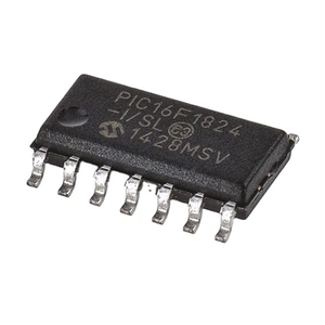 Microcontrolador IC MCU de 8 bits, 7KB FLASH, 14SOIC, componente electrónico, circuitos integrados PIC16F1824-I/SL, en stock. - Product Image 1