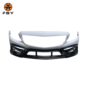 Cản trước sợi carbon phong cách IMP chất lượng cao dành cho Mercedes Benz W205 C-Class AMG C43 C63 2015-2019, <span class=keywords><strong>b</strong></span>ộ body kit nửa carbon - Product Image 1
