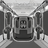 Meilleures ventes en Europe et en Amérique, écouteurs intra-auriculaires DX-16 de haute qualité, affichage numérique, écouteurs sans fil étanches