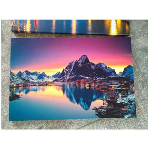 Decorazione per soggiorno con immagine personalizzata ponte oceano tramonto paesaggio marino da parete stampa 3 pannelli pittura <span class=keywords><strong>su</strong></span> <span class=keywords><strong>tela</strong></span> - Product Image 4