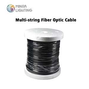 4 piezas de hebras de <span class=keywords><strong>fibra</strong></span> de 0,75mm <span class=keywords><strong>dentro</strong></span> de la cubierta de PVC negro <span class=keywords><strong>Cable</strong></span> de luz de <span class=keywords><strong>fibra</strong></span> óptica brillante de extremo múltiple - Product Image 3