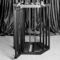Grande cage hexagonale BDSM, mobilier érotique SM, accessoires de domination pour la chambre, cage suspendue, outils sexuels pour adultes