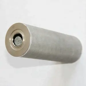 Filter silinder baja tahan karat SS316, Filter mesin minyak elemen Sintered jala