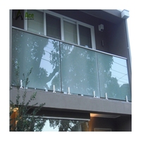 Ace Spigot Glas geländer Balkon Deck Geländer Treppe Treppe Edelstahl Aluminium Zapfen Glas geländer