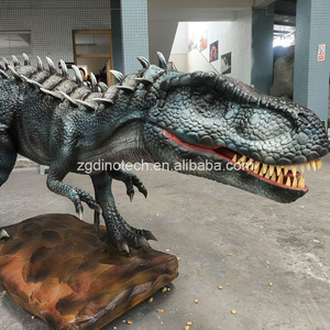 Modelo Animatrónico de <span class=keywords><strong>Indominus</strong></span> <span class=keywords><strong>Rex</strong></span> para <span class=keywords><strong>Jurassic</strong></span> Roars Park, Robot Dinosaurio de Tamaño Natural para Exhibición en Exteriores - Product Image 4