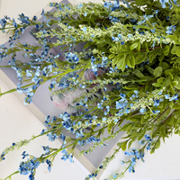 Plantes décoratives artificielles en soie Salvia, style européen, imperméables, pour la maison et les mariages, arrangement floral artificiel