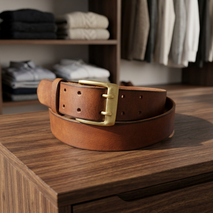 Accessoires pour hommes en cuir tendance, qualité supérieure, luxe, acier, carré, cuir de vachette, vintage, imperméable, fait main, formel, vente chaude - Product Image 1