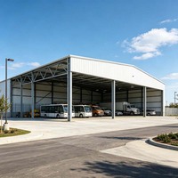 Garage in Acciaio Monostrato ad Alta Impermeabilità per Aree Soggette a Tempeste, Protezione per Parcheggio Quotidiano del Veicolo