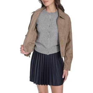Veste en cuir véritable pour femmes, manches longues, respirante, impression de logo personnalisée de haute qualité professionnelle. - Product Image 5