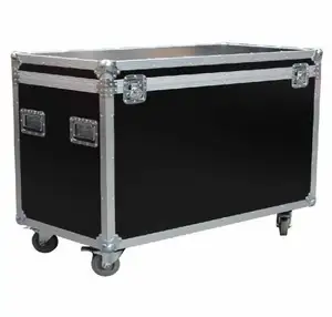 Hard aluminum tool box with wheels customized size APC021 for wardrobe flight case