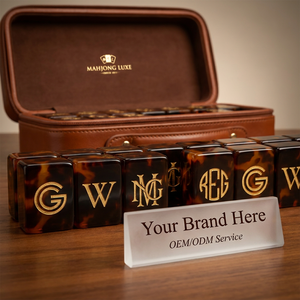 Juego de Fichas de Mahjong Americanas de Acrílico de 4 Capas, Diseño Carey, Logotipo Personalizado, Profesional, 166 Piezas, para Compra al por Mayor - Product Image 5