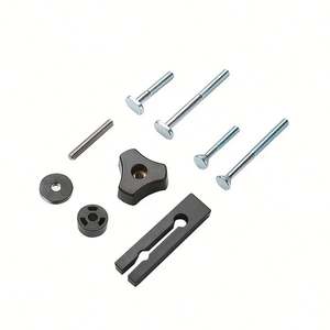 M6 Vis en T double à glissière pour guide-plaques auxiliaire <span class=keywords><strong>de</strong></span> <span class=keywords><strong>table</strong></span> à onglets/scie à ruban, avec poignée à vis en T, pour machines à bois - Product Image 1
