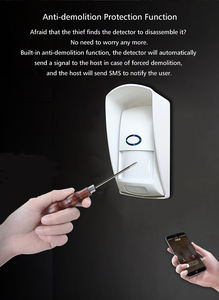 ANGUS Water proof Outdoor Wireless 433MHz Infrarot-Bewegungs melder Anti-Pet ABS-Material für das Einbruch meldesystem zu Hause - Product Image 5