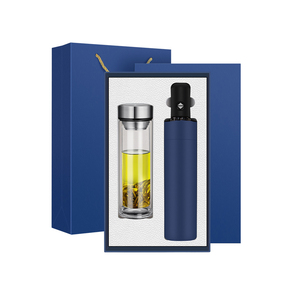 High Quality Temperature Display Glass Bottle Exquisite <strong>Umbrella</strong> <strong>Gift</strong> <strong>Set</strong> Business Corporate - Product Image 1