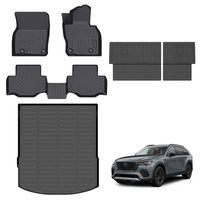 Alfombrillas Termoformadas para Todo Clima, Protector de Respaldo Trasero, Alfombra de Piso para Auto con Volante a la Derecha, Invierno, para Mazda CX70 CX-70 2025-, Alfombrillas de Carga