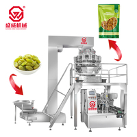 Machine d'emballage multifonctionnelle numérique à 10 têtes pour sachets préformés de fruits de mer, snacks et glaçons