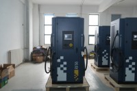 Solución de Carga Rápida CC Comercial de Alta Eficiencia 240-480KW, Cargador de Vehículos Eléctricos CC Nivel 3 CCS2 GB/T con Doble Conector