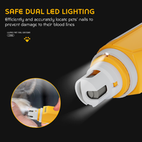 LILIPRO PG101 Wiederaufladbarer Hunde-Nagelschleifer Elektrischer Leiser Krallenschärfer für Haustiere Geräuscharmes Kabelloses Tierpflege-Set für Katzen
