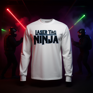 T-shirt à manches longues Laser Tag Ninja avec design graphique premium pour les joueurs - Product Image 3