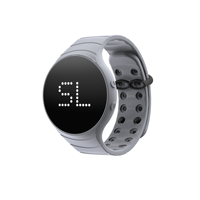 Montre intelligente étanche avec grand écran LED 3D, podomètre, compte à rebours, moniteur de sommeil, pour poignet large